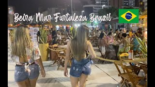 Fortaleza Brazil 4K Night Walk Beira Mar  My First thoughts on Fortaleza Brazil [upl. by Simon671]