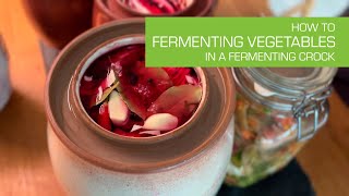 63 Fermenting Vegetables in a Ceramic Fermenting Crock [upl. by Aeslek]