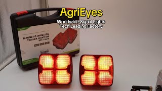 AgriEyes AGT212 wireless trailer light kit magnetic led trailer tail light for trucks campers [upl. by Andee]