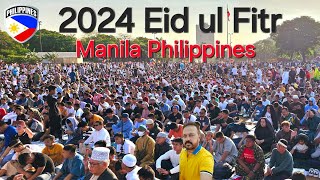 🇵🇭 Eid ul Fitr 2024 Prayer at Luneta Park Manila Philippines [upl. by Sheng]