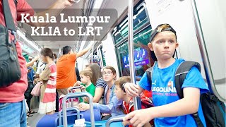 We flew to KUALA LUMPUR and tried public transportation  KLIA EXPRESS to LRT KELANA JAYA LINE [upl. by Cyna]