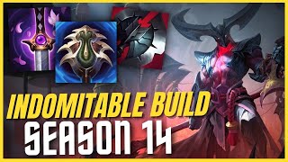 SEASON 14 KAYN INDOMINITABLE BUILD NEW  League of Legends [upl. by Ehttam]