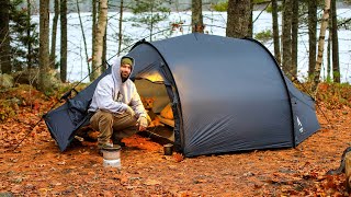 Winter Camping In Rain [upl. by Reo]