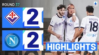 FIORENTINANAPOLI 22  HIGHLIGHTS  Kvaratskhelia rescues draw for Napoli  Serie A 202324 [upl. by Nivi]