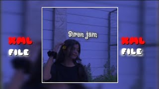 Siren jam remix 📍xml video🎥 alight motion editing🚫 preset 🔰 [upl. by Hekker]