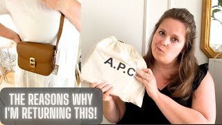 APC GRACE SMALL BAG  IM RETURNING IT [upl. by Icyac]