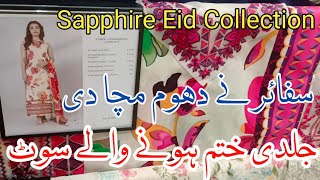 Sapphire Eid collection Volume 3 2024  sapphire new lawn collection today [upl. by Etnaud124]