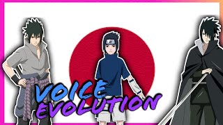 EVOLUTION of the VOICE of SASUKE UCHIHA  Noriaki Sugiyama 🇯🇵 [upl. by Aseneg]