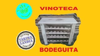 VINOTECA O BODEGUITA REALIZADA EN MADERA RECICLADA DE PALLETS [upl. by Rogerson483]