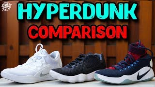 Nike Hyperdunk 2016 2018 Comparison Whats the Best [upl. by Nairdna]