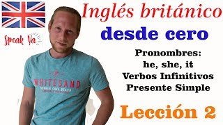 Curso de Inglés Británico desde zero con nativo  Pronombres amp Verbo Infinitivos Clase 2 [upl. by Frederico642]