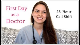 First Day as a Doctor Medical Resident Vlog 26hour call shift in hospital [upl. by Clarine112]