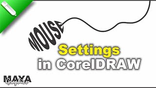 Mouse Settings in Coreldraw  Coreldraw Tool Settings  Coreldraw tutorial [upl. by Ahsiened]