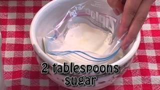 Homemade Ice Cream in a Bag Quick and Easy [upl. by Billie]