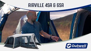 Outwell Airville 4SA amp 6SA  Inflatable Air Tent 2020  Innovative Family Camping [upl. by Oivat]