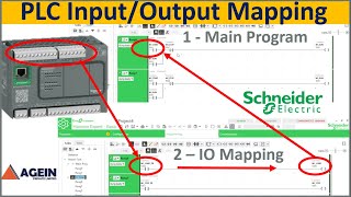 PLC Input Output Mapping  EcoStruxure Machine Expert  Basic  Schneider PLC TM200CE24U [upl. by Ailyt]