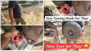 Shopping For Thar❤️❤️ New Towing Hook amp Tyer for Thar❤️ modification towinghook thar4x4 thar8888 [upl. by Racklin]