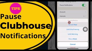 Clubhouse App How to Pause Notifications [upl. by Stelle672]