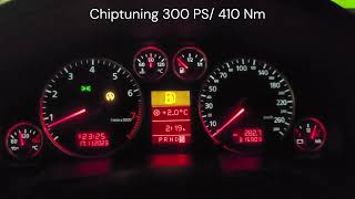 A6 C5 Allroad 27T 250ps 0100 kmh Stock vs Chip Racelogic Dragy [upl. by Engenia]