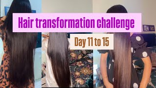 Hair transformation series day 11 to 15  hair care  Aymen zahra [upl. by Cecily]