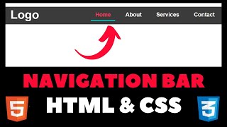 How To Create A Navigation Bar Using HTML And CSS  Learn Web [upl. by Weed]