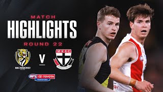 Richmond v St Kilda Highlights  Round 22 2024  AFL [upl. by Gamaliel453]