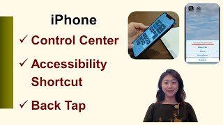 iPhone Quick Access to Magnifier  Control Center Accessibility Shortcut Back Tap [upl. by Lleynad]