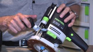 Festool OF 1400 router turret and fine depth adjustment [upl. by Annaerda694]