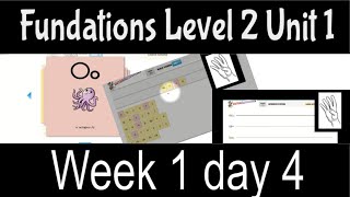 Fundations Level 2 Unit 1 Week 1 day 4 [upl. by Audrit657]