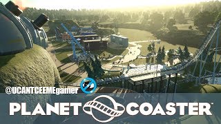 Planet Coaster  3rd RollerCoaster  Security Cameras  Plaza Still Growing  Ep 5 [upl. by Ydal]