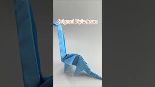 How to Make an Origami Diplodocus  Full video on the channel origami paper origamitutorial [upl. by Oirevas]