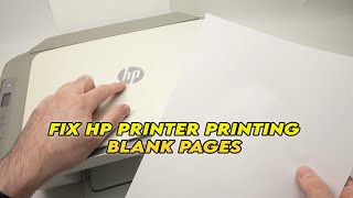 How to Fix Any HP Printer Printing Blank Pages [upl. by Nahtnanhoj239]