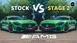 Mercedes AMG GTR  Stock VS stage 2 power gains [upl. by Katherin644]