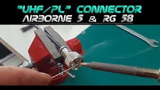 How to Install UHF PL Connector for RG58 Coaxial Cable [upl. by Edrea]