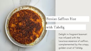 Persian Saffron Rice with Tahdig  Cooking with Zahra [upl. by Sirrap]