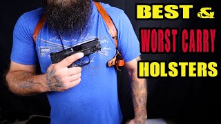 The Best amp Worst Holsters For Conceal Carry [upl. by Pooi928]