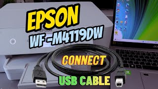 How To Connect An Epson Printer To A Computer With A USB Cable [upl. by Taryn]