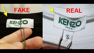 Kenzo T shirt Real vs Fake How to spot counterfeit Kenzo Paris tees [upl. by Adonis]