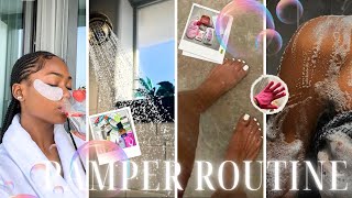 MY SHOWER amp PAMPER ROUTINE  skin care body care amp tips  🫧🧼 [upl. by Grimbald]