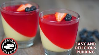 Jello Custard Pudding with Only 3 Ingredients [upl. by Nangatrad]