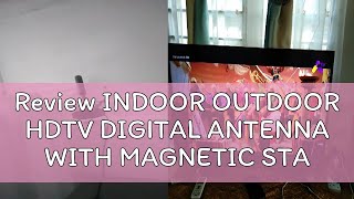 Review INDOOR OUTDOOR HDTV DIGITAL ANTENNA WITH MAGNETIC STAND MYTV FREEVIEW DTTV DVB T2 UHF WITH U [upl. by Drusus]