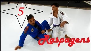 Jiu Jitsu 5 Raspagens Paras os Iniciantes  Feu Bjj [upl. by Rap80]