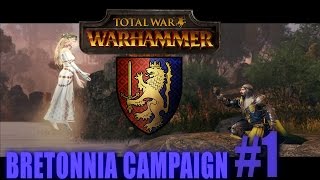 LOUEN LEONCOEUR  BRETONNIA CAMPAIGN  Total War Warhammer 1 [upl. by Airamas758]