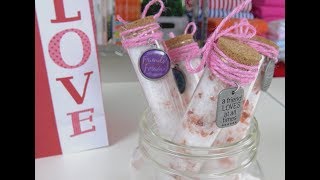 How to Make DIY Bath Salts Galentines Day Gift Idea [upl. by Anoyk]