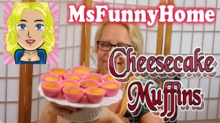 DIY Cheesecake Muffins Käsekuchen Rezept  MsFunnyHome [upl. by Adim]