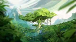 Rayman Origins 100 1 Intro Jebberish Jungle Stage 1 Its a Jungle Out There HD [upl. by Rolfe]