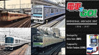 Densha de GO 電車でGO 1996 Original  Full Arcade Soundtrack HD [upl. by Inalial229]