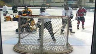 Hockey Goalie Highlights CRAZY SAVES [upl. by Nagam]