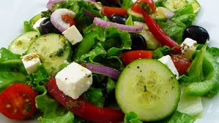 Easy Greek Salad recipe super healthy and delicious how to cook [upl. by Orodoet]