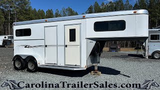 2003 Adam 2 Horse Trailer Tour  720 ST Weekender  Electric Lightweight for Sale [upl. by Murtha]